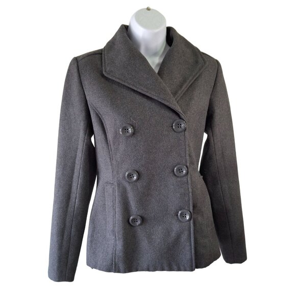 Rampage Charcoal Peacoat Jacket Womens Small Gray - Picture 1 of 7